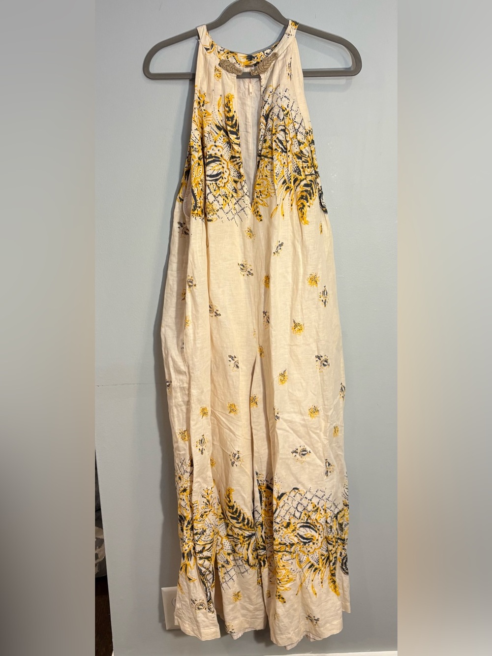 Free People High on Life Floral Jumpsuit with Pockets Size XS
